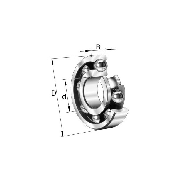 Fag Bearings Deep Groove Ball Bearing, 6224MC3 6224MC3 - main